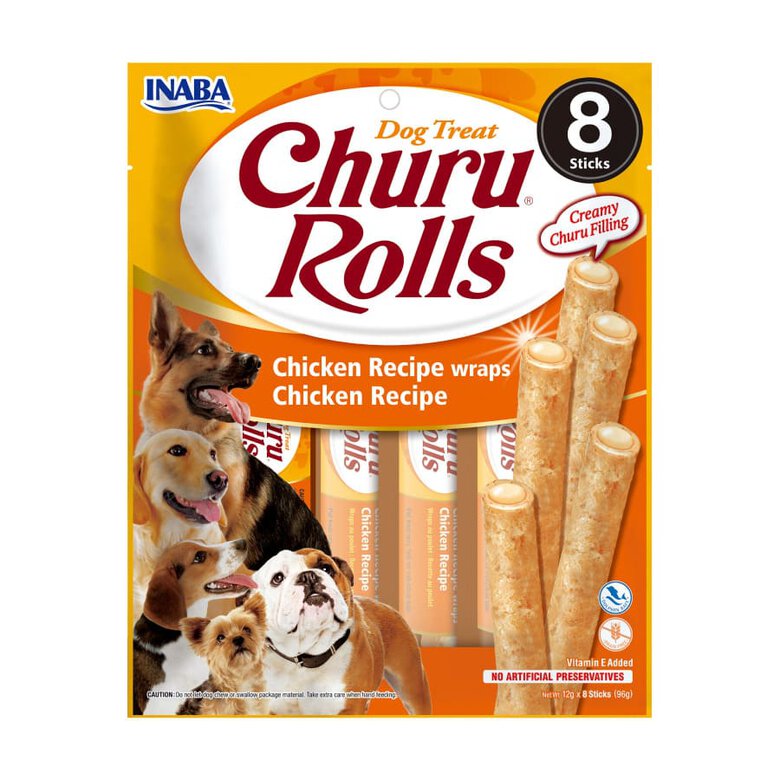 Churu Sticks Rolls de Frango para cães – Multipack 8, , large image number null